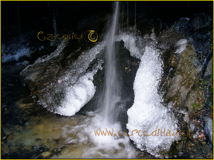 Tarjeta postal de Cercedilla el hielo 18