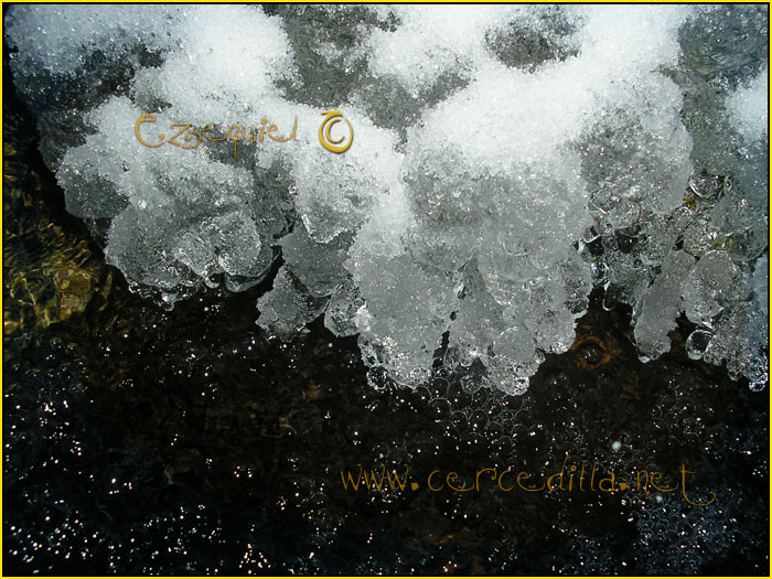 Tarjeta postal de Cercedilla el hielo 19