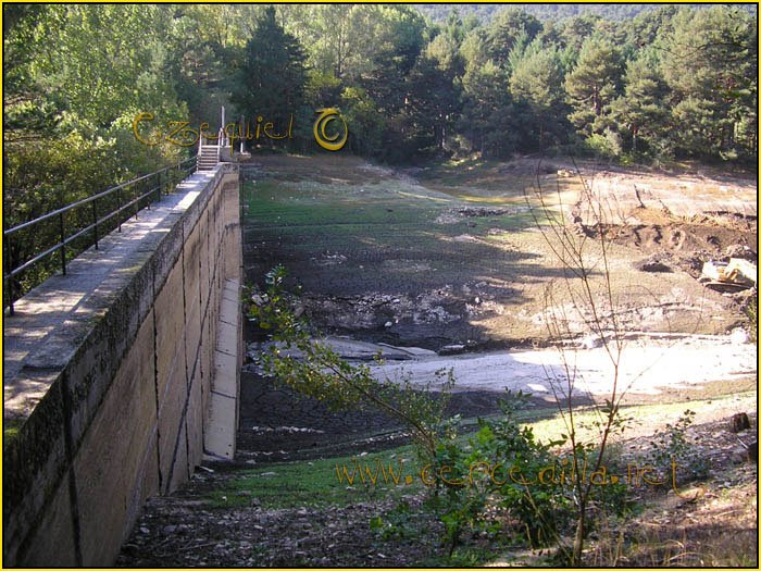 Tarjeta postal de Cercedilla pantano 01