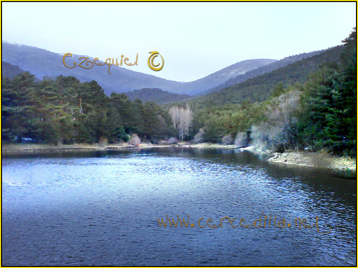 Tarjeta postal de Cercedilla pantano 03