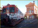 CERCEDILLA transporte de un  tranvia por las calles del pueblo 13